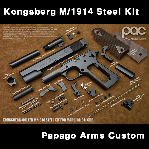 PAC Kongsberg M/1914 Steel Kit for Marui Colt Series(예약상품)