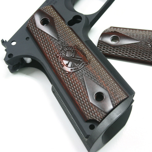 Springfield Armory &#039;original&#039; Crossed Cannon 1911 Cocobolo MAGWELL Grips FullSize Beautiful