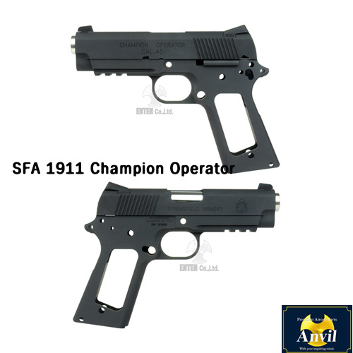 SFA 1911 Champion Operator Slide and Framefor Marui MEU -Matt Black